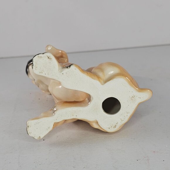 Vintage Boxer Dog Figurine Ceramic Collectible Statue Sitting Japan - Picture 7 of 8